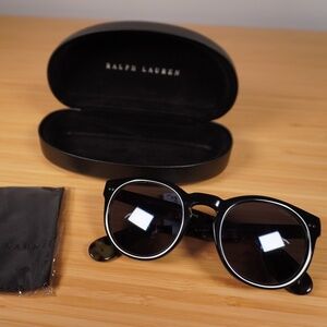 Ralph Lauren Purple Label Gray Black Sunglasses Women Brand New With Tags